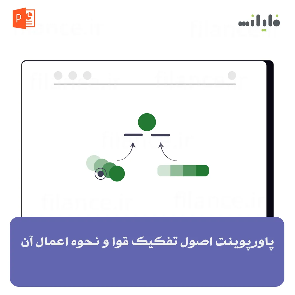 پاورپوینت اصول تفکیک قوا و نحوه اعمال آن